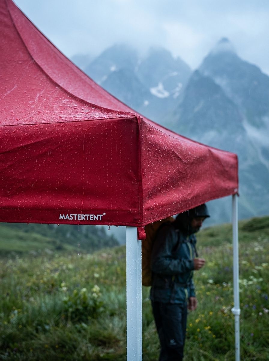 MASTERTENT Premium-Dachgewebe – Wasser perlt ab